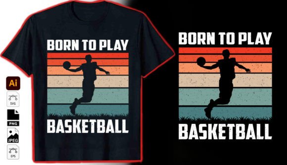 Born to Play Basketball: A Graphic Vector for Dynamic Designs