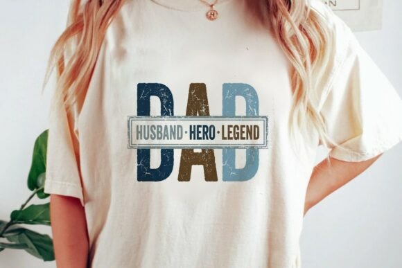 Celebrating Dad with Vintage Grit: The Hero Legend Graphic