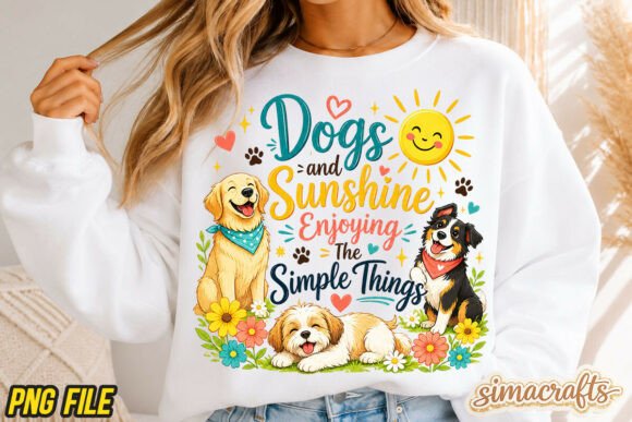 Dogs and Sunshine Graphic PNG: A Designer's Best Friend