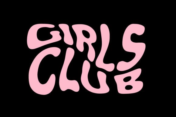 Girls Club Graphic Design: Aesthetic Stickers and Tees