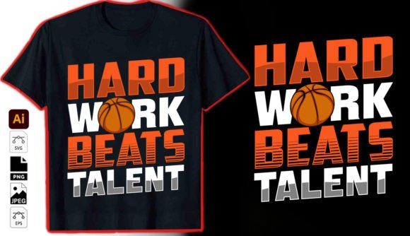 Hard Work Beats Talent: A Graphic Vector for Bold Statements