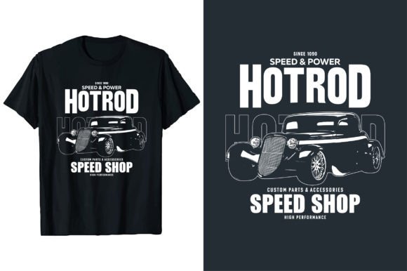 Hotrod Car Vector T-Shirt Design Graphic: A Designer's Deep Dive