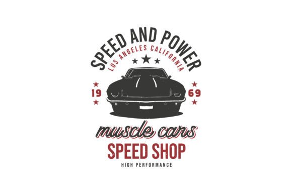 Rev Up Your Brand with a Muscle Car Vector T-shirt Design