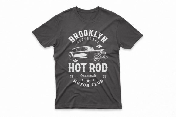 Rev Up Your Designs: Hotrod Car T-Shirt Design Graphic Prints