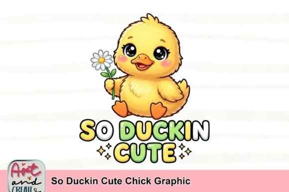 So Duckin Cute Chick Graphic: A Whimsical Asset for Modern Branding