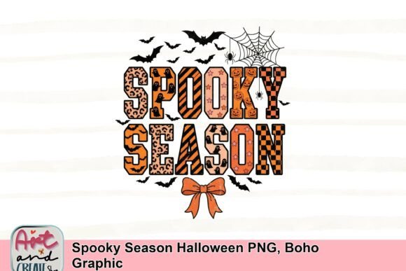 Spooky Season Halloween PNG: A Boho Graphic for Festive Crafts