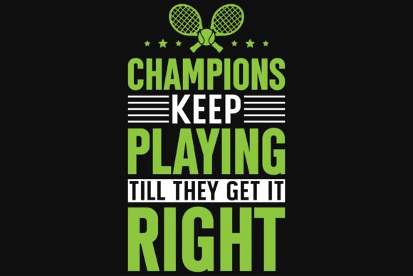 Tennis Playing Graphic Tshirt Design: More Than Just a Tee