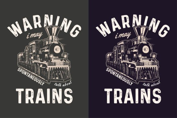 Train T-Shirt Design Vector: A Locomotive Graphic for Modern Brands