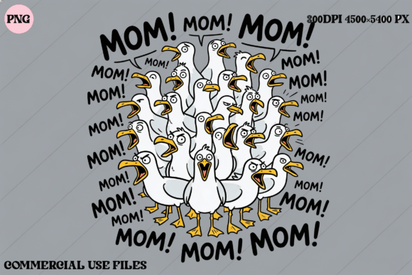 Unleash Your Inner Creative with Funny Seagulls Mom Graphic Design